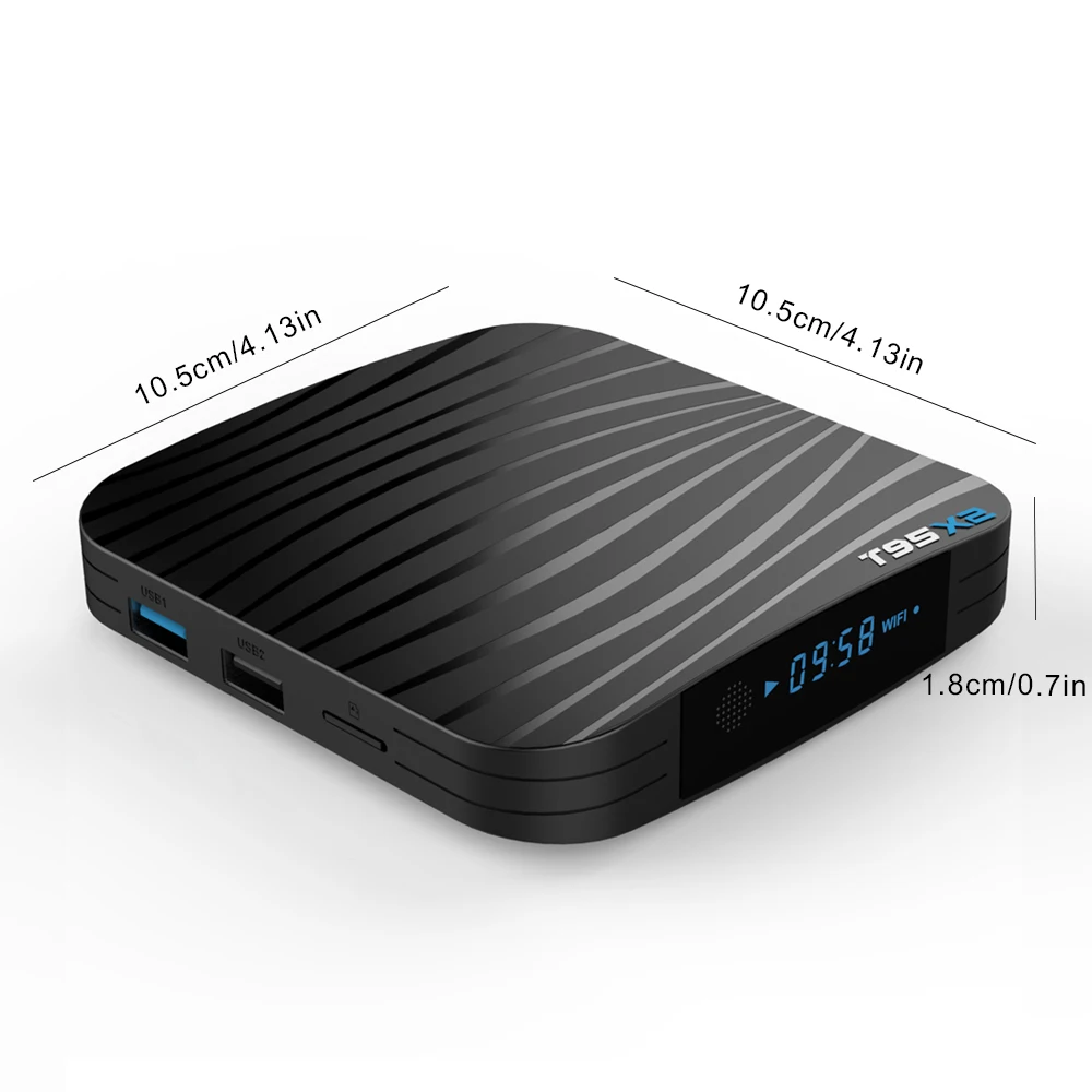 ТВ бокс PULIERDE T95X2 4 GB 32 Android 8 1 Amlogic S905X2 K H2.65 100 M 2 GHz wifi Smart приставка медиаплеер 3D 16