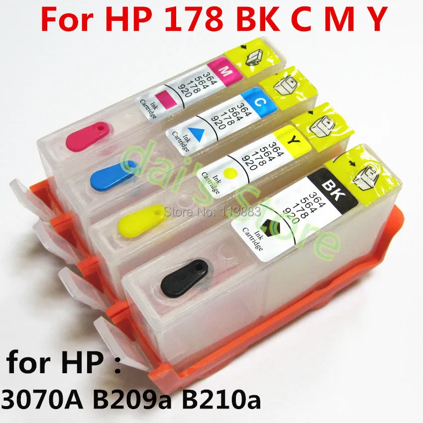 10 комплектов для hp178 178XL многоразового использования чернильный картридж HP photosmart