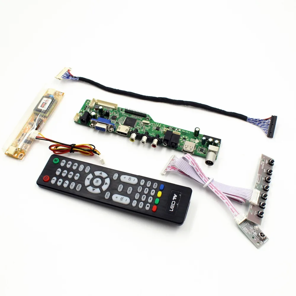M6V5 ЖК дисплей ТВ поддержка плата контроллера AV VGA Аудио USB HDMI порт подключения