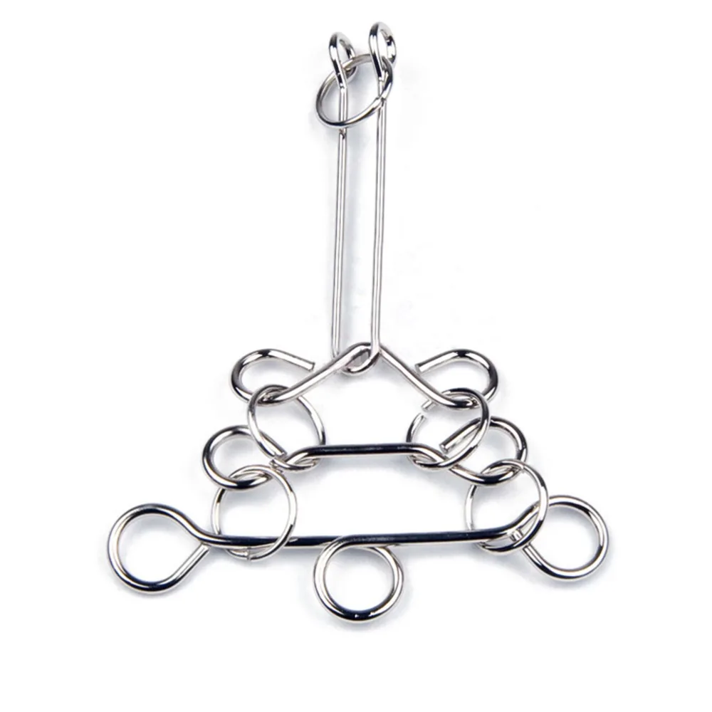 

Magic Metal Ring Puzzle Solution Metal Alloy Brain Games Patience Of Practice Multi-Shaped Intelligence 8cm * 12cm
