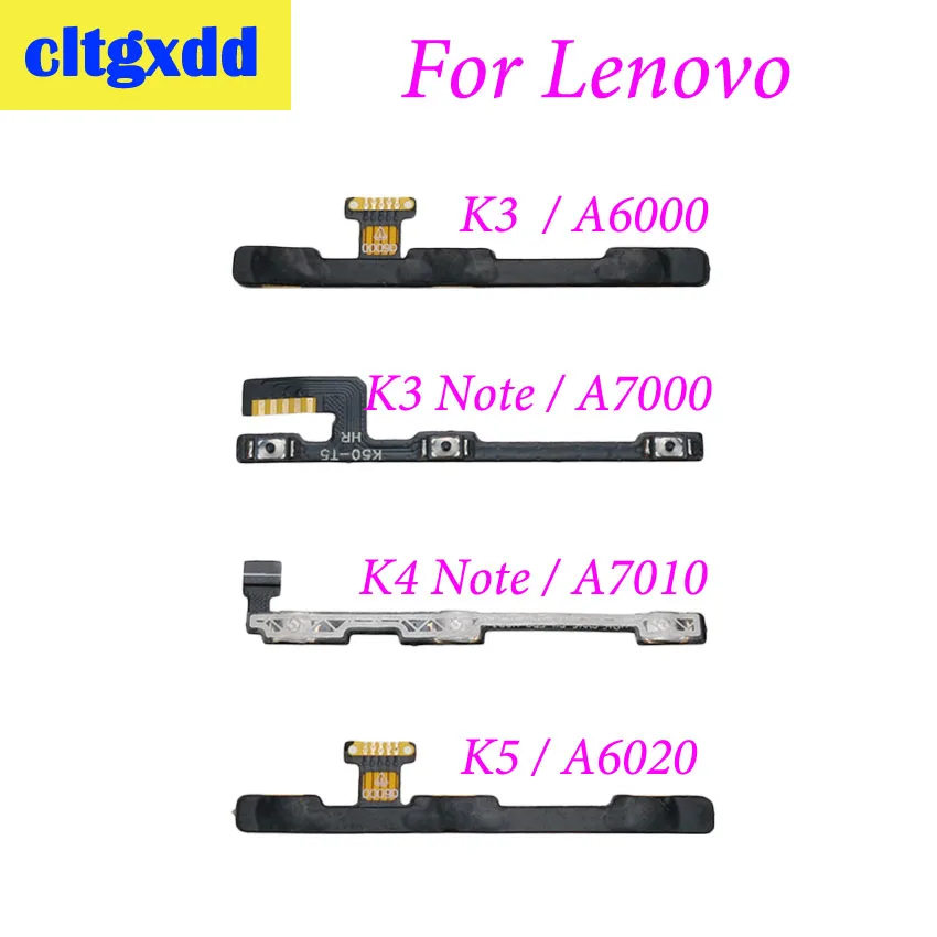 cltgxdd Power on off Volume up down Switch Key Button flex cable For Lenovo Vibe A6000 K3 Note A7000 K4 Note A7010 K5 A6020