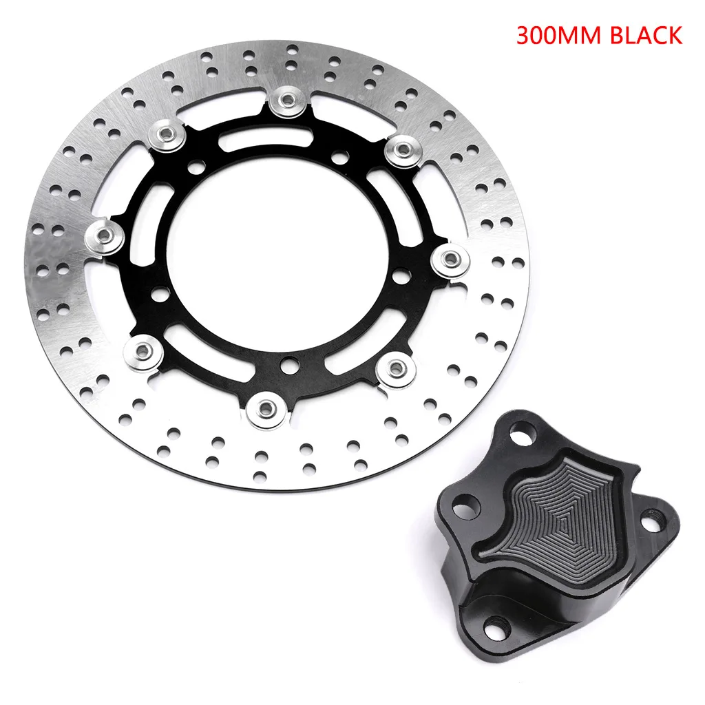 300MM Black Для Yamaha Xmax300 300 мм плавающий ротор дисковых передних тормозов суппорт Xmax 300 X-MAX CNC Мотоцикл Скутер аксессуары - Цвет: 300MM Black