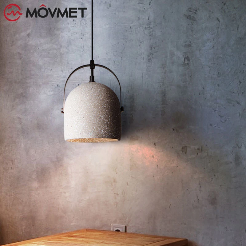 Винтажный цементный подвесной светильник s Лофт промышленный Декор Led Ретро для