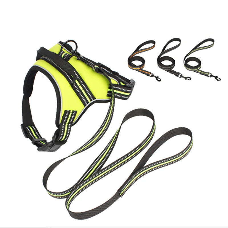 Reflective Sport Cat Dog Harness Vest Brand Outdoor Adventure Oxford Cloth Pet Vests With Handle Leash | Дом и сад
