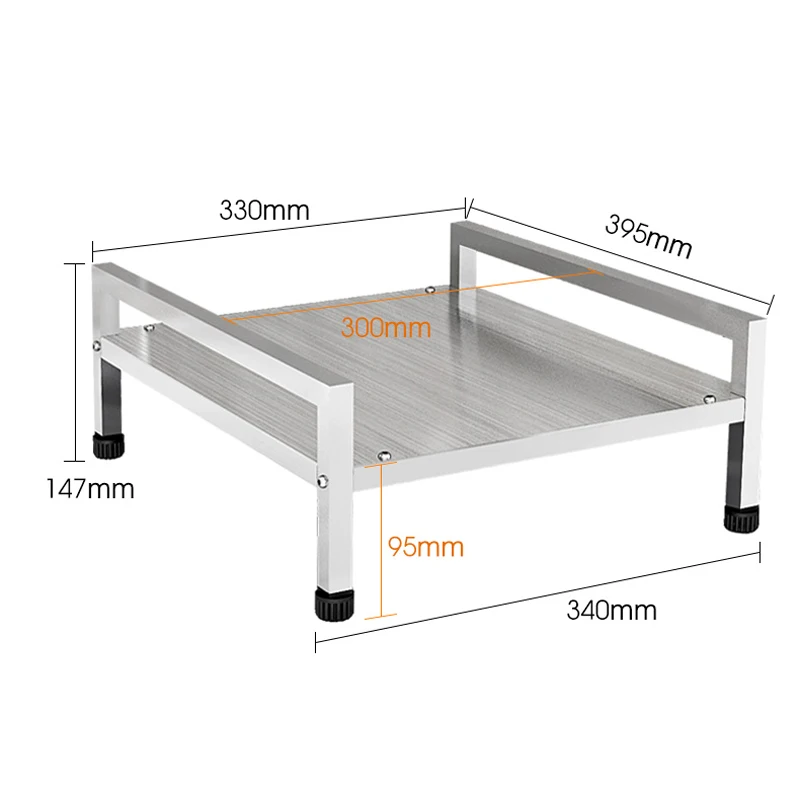 

304 stainless steel kitchen racks home induction cooker storage shelf kitchen supplies stove Space saving storage rack mx3151413