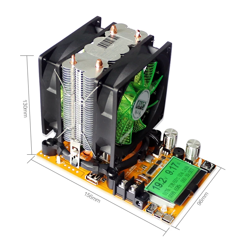 200V 20A 180W регулируемый постоянный ток электронная нагрузка Батарея разрядка Емкость тестер метр 12V24V48V свинцово-кислотный литиевый