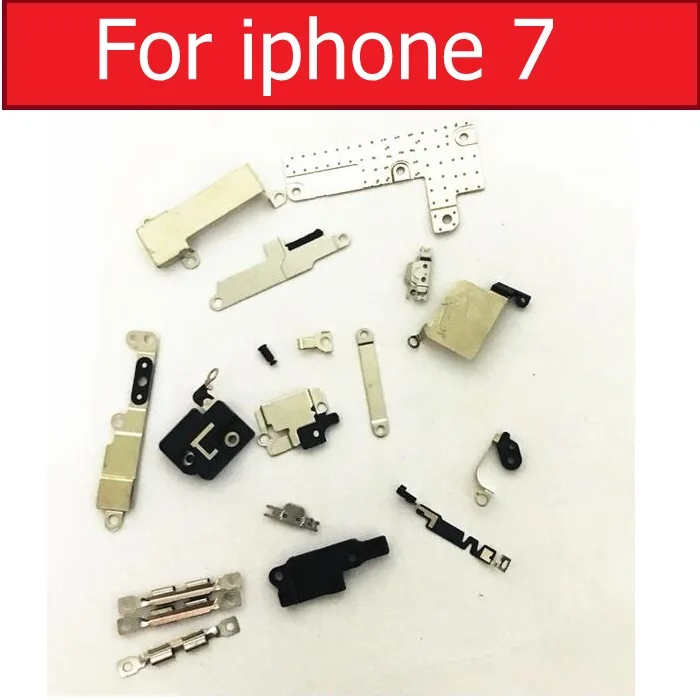 For iphone 7 Полный корпус, внутренние маленькие металлические железные детали для iPhone 4, 4S, 5, 5c, 5S, 6, 6s plus, маленький держатель, кронштейн, защитная пластина, комплект, запчасти для телефона - Цвет: For iphone 7