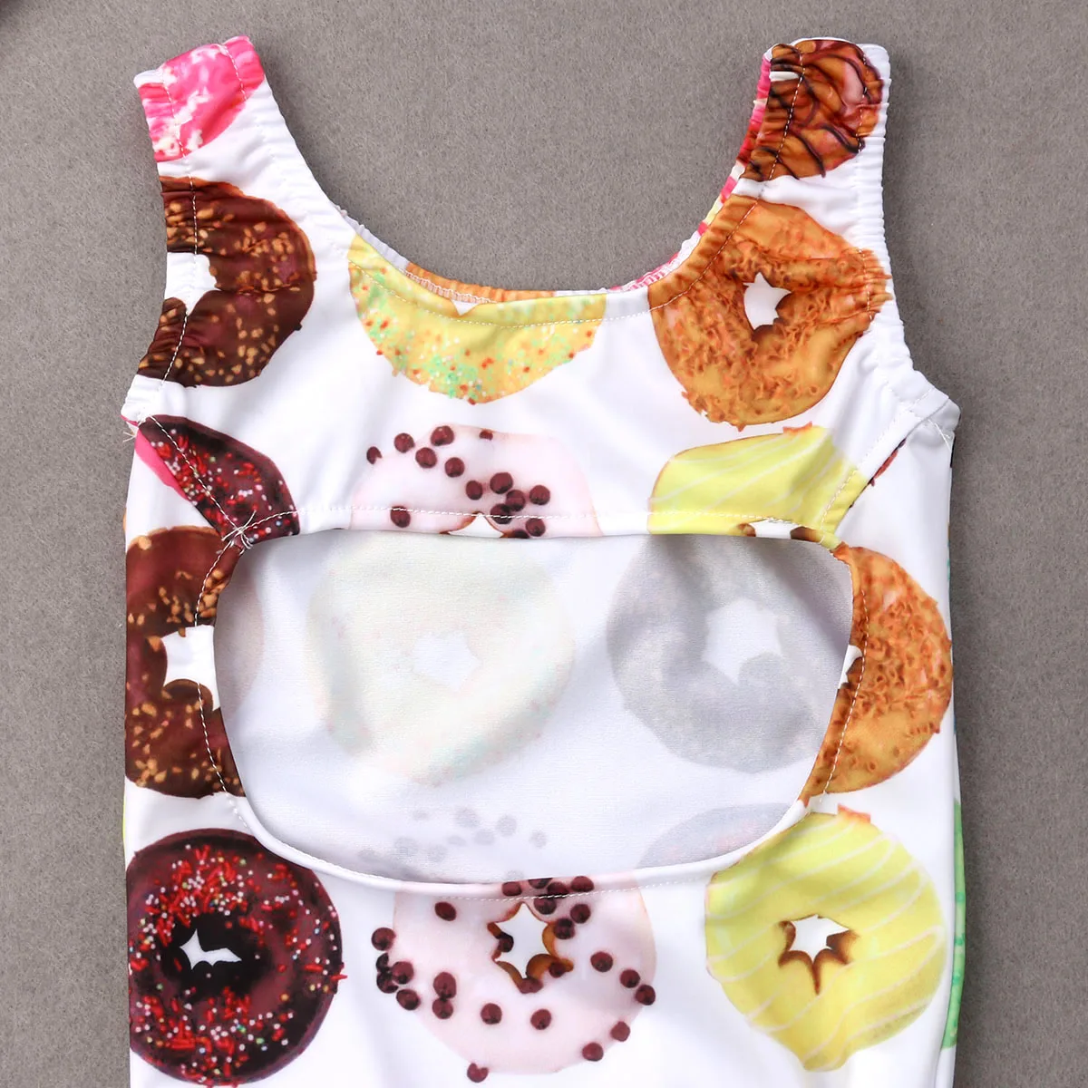 1-6 Years 2019 Toddler Kids Girls Donut Print Swimwear Lovely One Piece Swimsuit Summer Beachwear Bathing Suit Swimming Costume | Спорт и