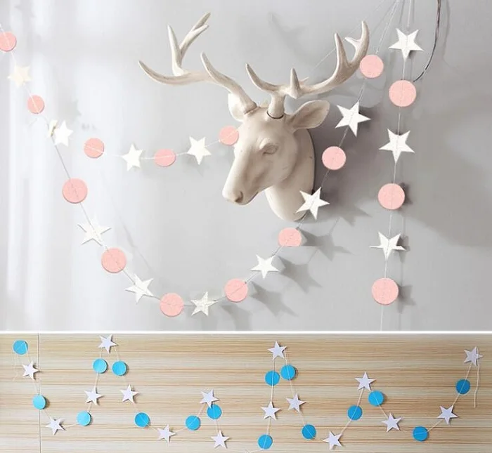 Праздничные поставки 4 метра бумажный флаг для вечевечерние Яркий Декоративный