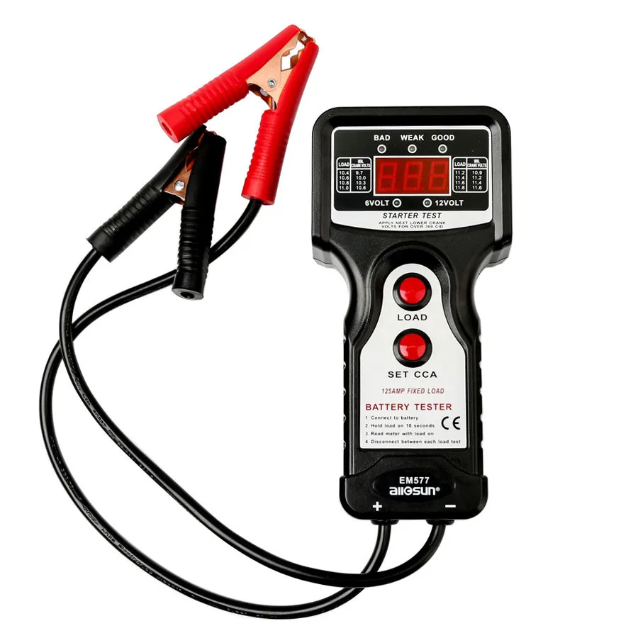 

All-Sun High Performance Digital Automotive 12V CCA Battery Tester for Cold Temperature /Battery Load /Charging Voltage /Starter