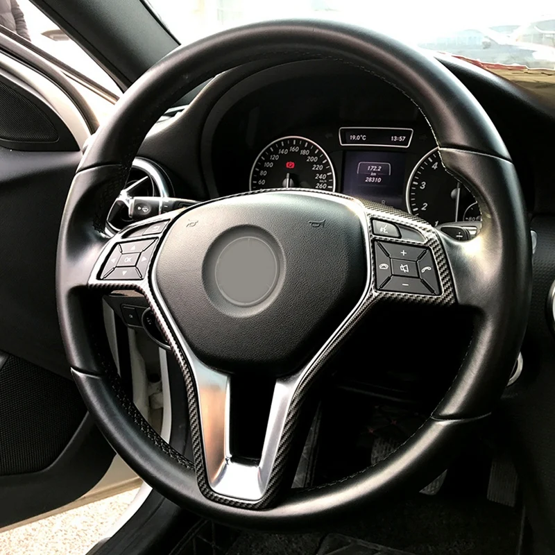 Накладка на руль автомобиля для Mercedes Benz A B C E Cla Cls Gla Glk Class W176 W246 W204 W207|Рулевые