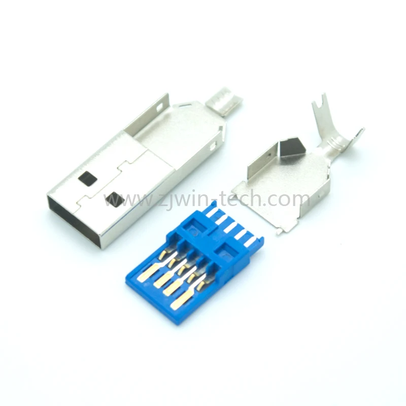 5 шт. сделай сам USB 3 0 штекер разъем тип пайки линия хвостовой в 1 Высокоскоростной