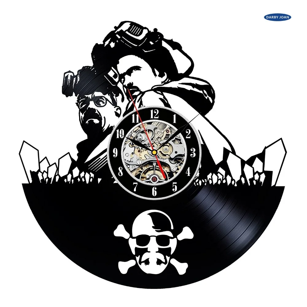 Уникальные настенные часы с виниловой пластиной рождественский подарок duvar saati