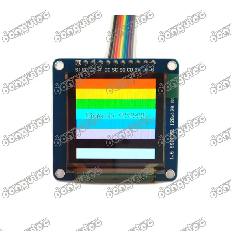 SSD1351 OLED коммутационная плата-16-бит Цвет 1," w/держатель для микро-СД для arduino