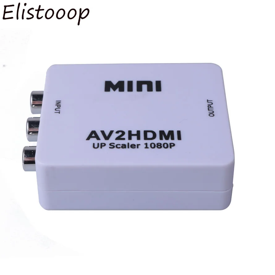 Конвертер RCA/AV в HDMI MINI AV2HDMI RCA AV CVBS адаптер для HD ТВ PS3 PS4 ПК DVD Xbox проектора|Кабели VGA| |