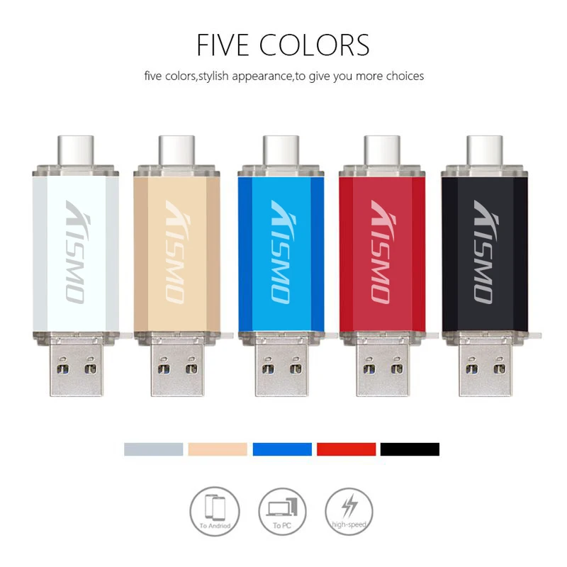 Флэш накопитель Kismo USB 3 0 Type c 8 ГБ 16 32 64 карта памяти type C Флешка для Samsung S8 S9 huawei p10 20|USB