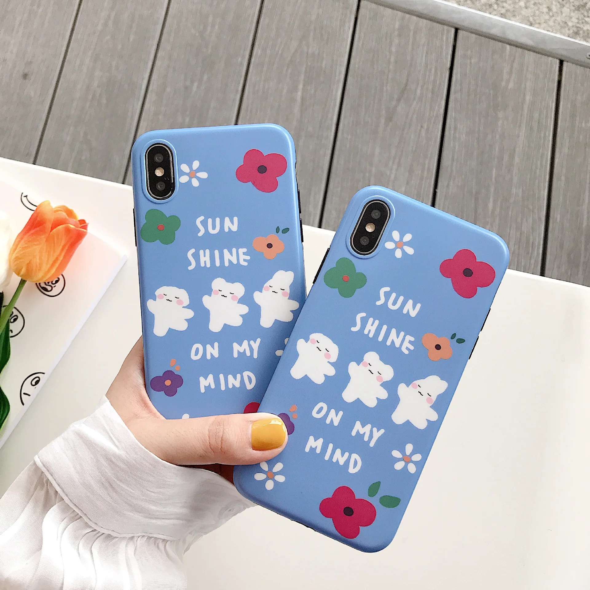 Kawaii японский мультфильм медведь телефон чехол для iPhone 7 Puls 6 S 8 X Xsmax Xr Xs Чехлы Ретро