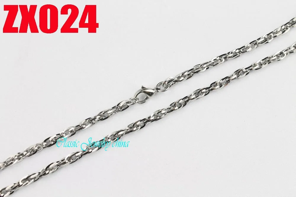 50 метров ожерелье из нержавеющей стали 4 мм slimsy twist chain мужские модные ювелирные