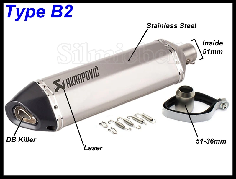 Для Akrapovic NMAX TMAX 530 500 300 универсальный мотоцикл SC проект глушитель выхлопной трубы скутер Escape выхлопной трубы 560 мм длина