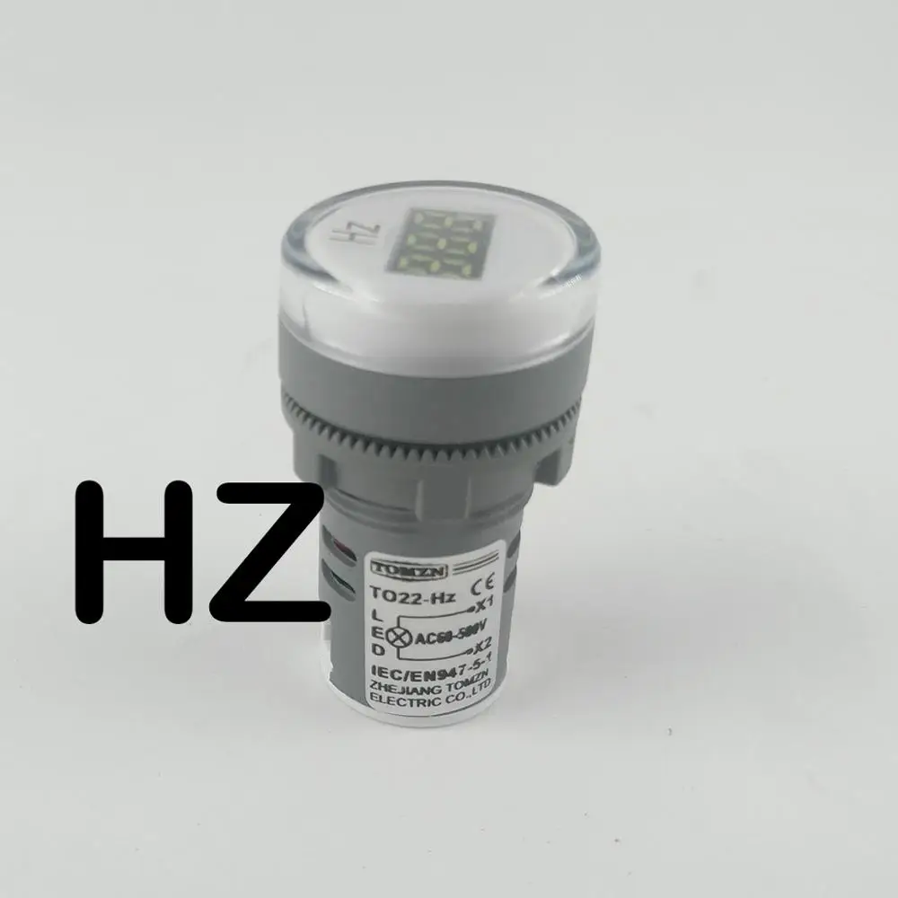 

TOMZN AC 0-100 Гц 22 мм светодиодный индикатор частоты Пилот свет красный желтый зеленый белый синий