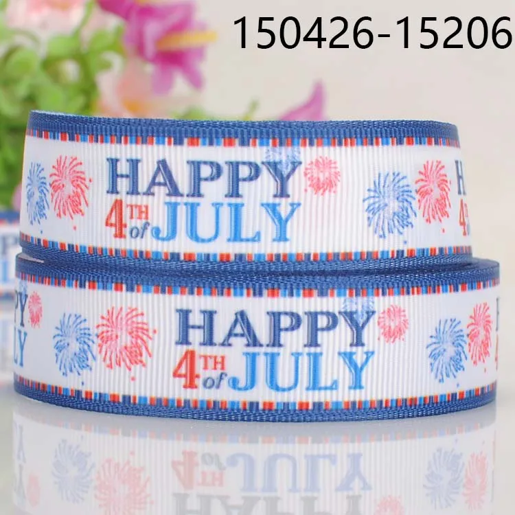 10 ярдов-разные размеры-лента с принтом happy July корсажная лента | Дом и сад