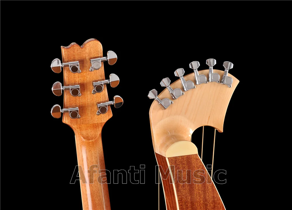 Верхняя часть из ели/Сапеле с задним и передним по бокам/гриф красного дерева &