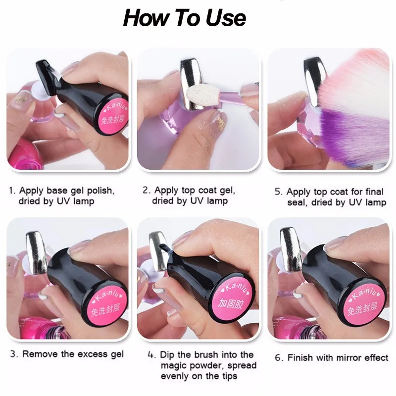 2 гр/коркор. Волшебные зеркальные эффекты Порошковые блестки лак Хамелеон