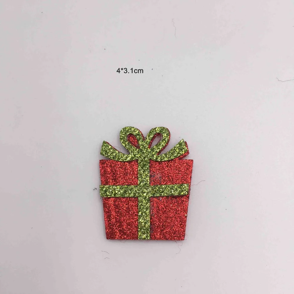 30PCS/Lot Mix Style Merry Christmas Padded Applique Crafts for Children Headwear Hair clip Accessorie Free shipping |