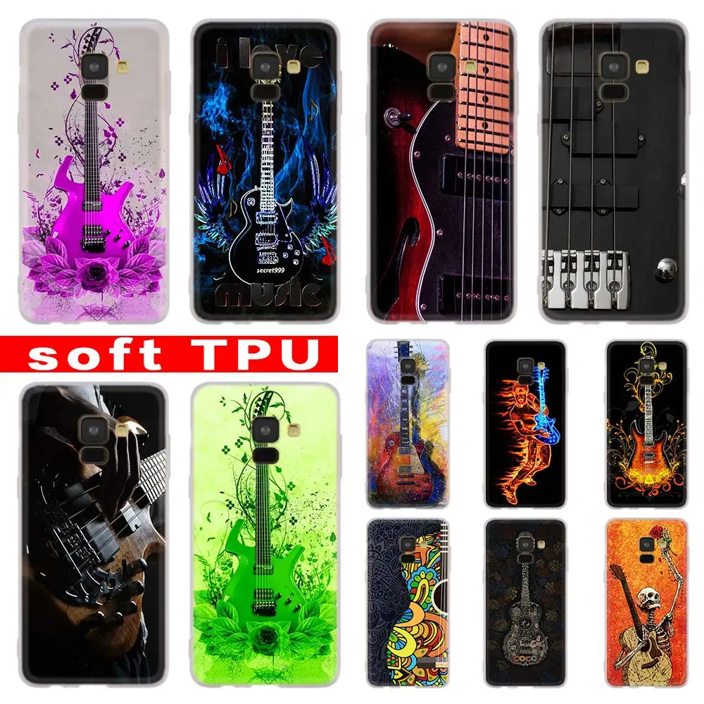 Bass Strings Music Guitares Instrument Case For Samsung A12/A20/A51/A70/A20s/A21s/A32/A50/A50s/A42/A52/A72 5G A8 A7 A6 2018