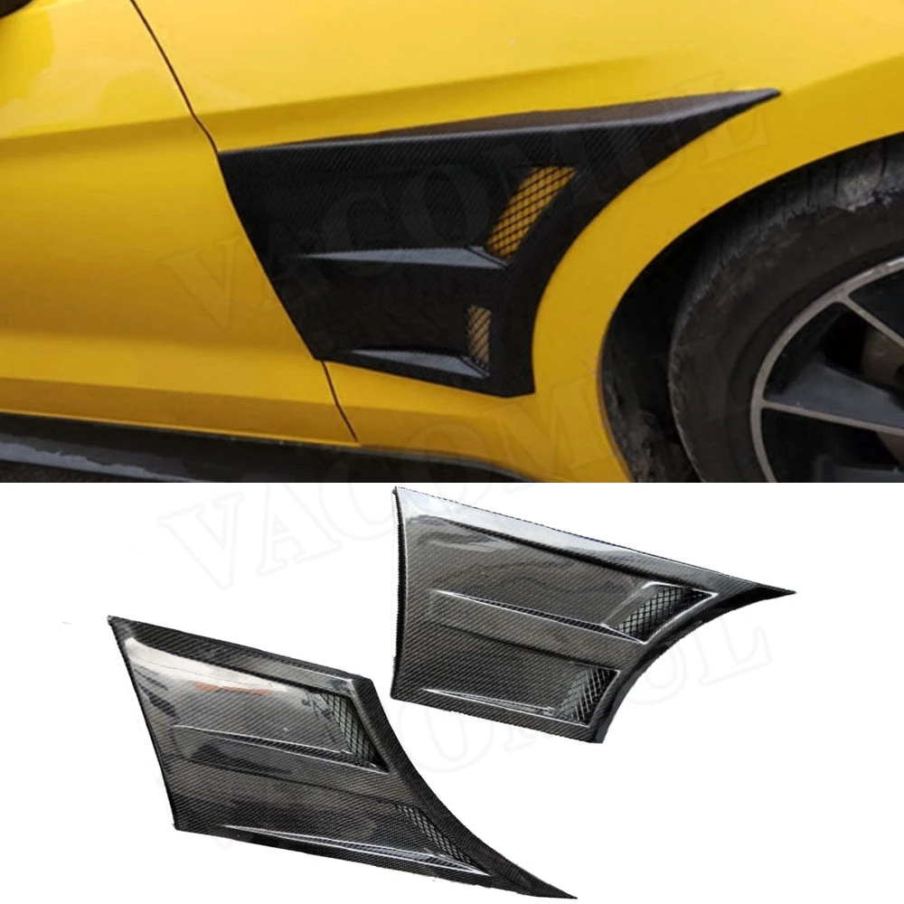 2 шт./компл. передний бампер из углеродного волокна для Ford Mustang Coupe 2015 2016 2017