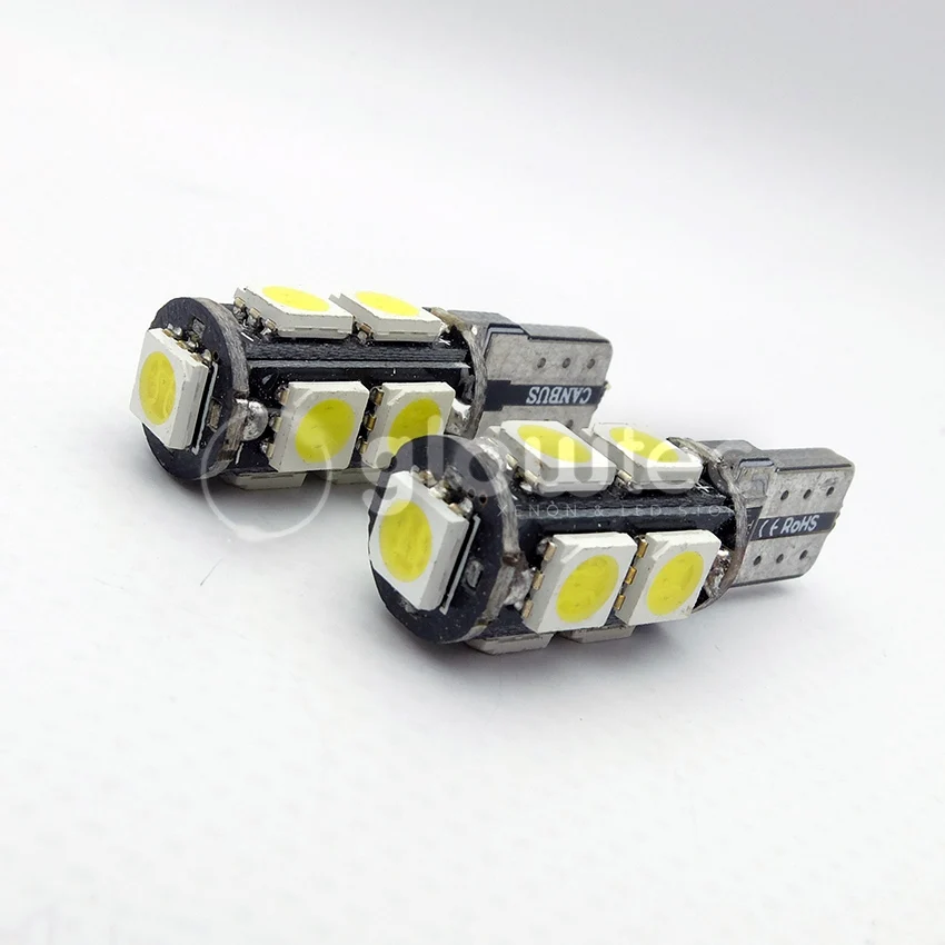 1 шт. автомобисветильник светодиодная CAN-шина T10 9SMD 5050 12 В Canbus W5W 194 9 SMD | Автомобили и
