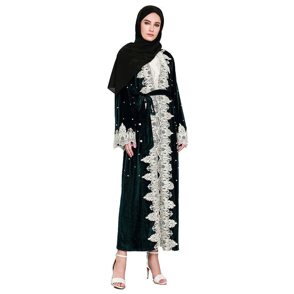 Мусульманское платье Abaya в Дубае мусульманская Абая для женщин ислам одежда с