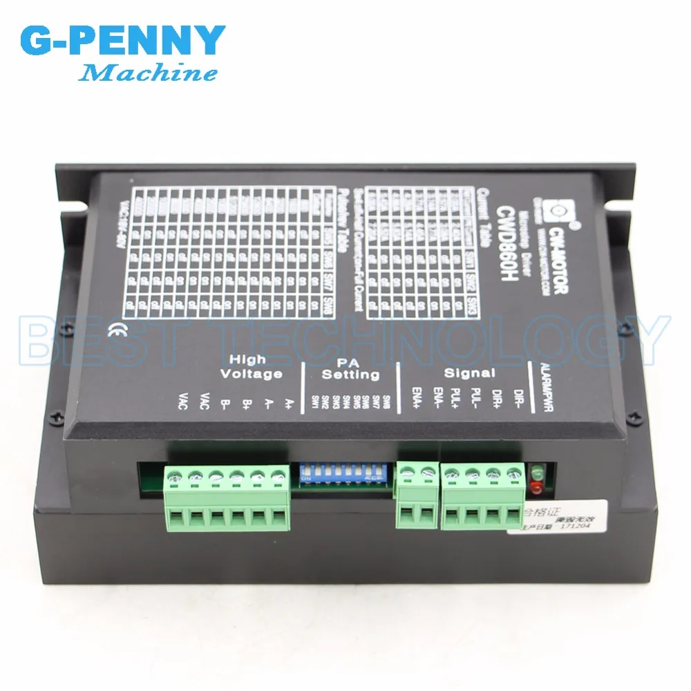 Новое поступление! Nema 34 шаговый двигатель привод 0-7.2A 60-110vDC/40-80vAC CWD860H для Nema34 шаговый двигатель