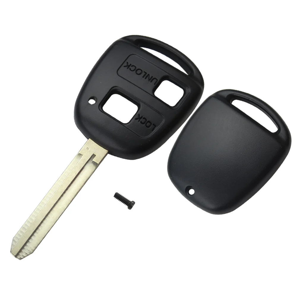 OkeyTech 10pcs/lot 2/3 Button Toy43 Blade Car Key Shell Replacement Cover Case Fob for Toyota Camry Rav4 Corolla Prado Yaris | Автомобили