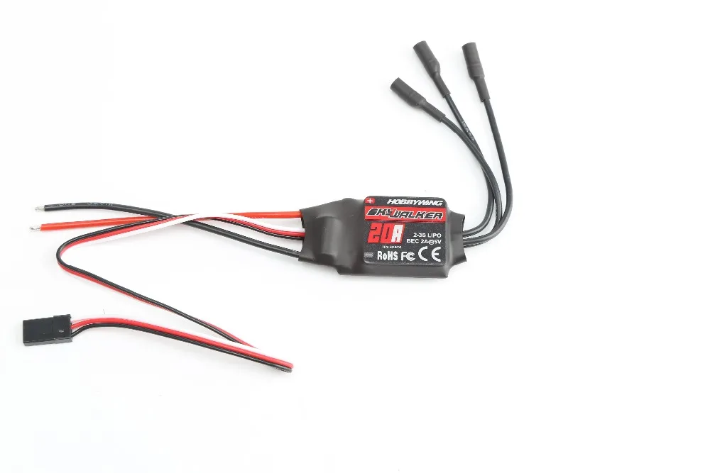 Hobbywing Skywalker 12A/20A/30A/40A/50A/60A/80A бесщеточный ESC Регулятор скорости с UBEC для RC вертолета