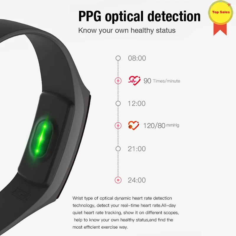 Смарт браслет цветной сенсорный экран 2019 дюйма ip67 водонепроницаемый для