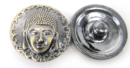 

MOODPC Free drop shipping hot selling 1.8-2cm antique bronze buddha tathagata charm DIY button metal charms