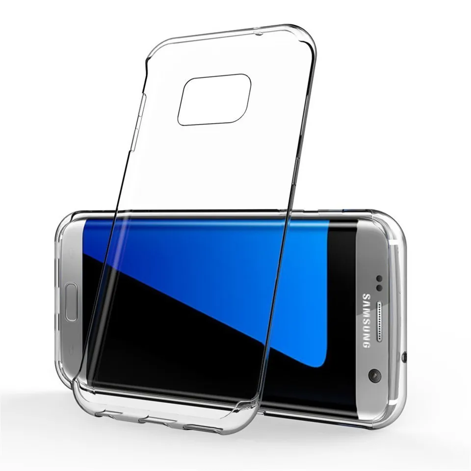 Прозрачный чехол из ТПУ для samsung Galaxy S7 Ультратонкий Мягкий Силиконовые чехлы Edge