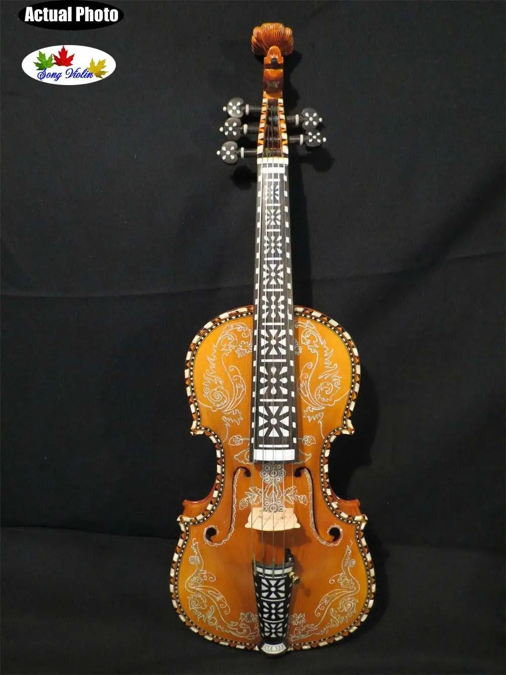 

Beautiful drawing,inlay and the carving SONG Brand maestro 5strings 4/4 violin