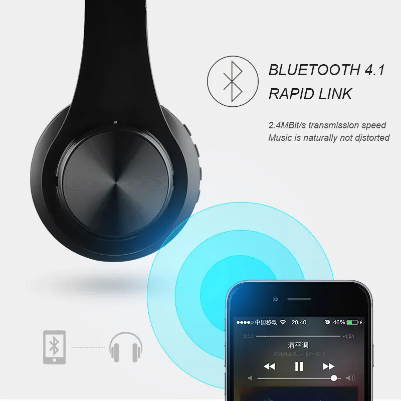Беспроводные 4 2 Bluetooth наушники гарнитура двусторонние стерео с
