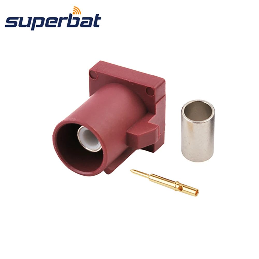 Superbat Fakra D Violet /4004 Crimp Male Plug Connector for Bordeaux Car GSM Cellular Phone Coaxial Cable RG316 RG174 LMR100 | Мобильные