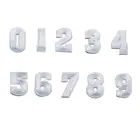 10 шт., белые вышитые арабские значки нашивки с цифрами, Пришивные железные Значки для сумок, джинсов, шляп, футболок, Аппликации сделай сам, ремесленный Декор