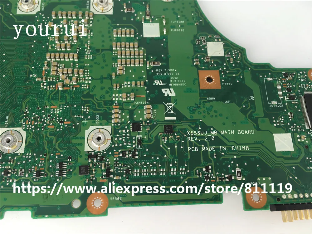 Yourui X556UJ REV 2 0 i5-6200u 4 Гб RAN памяти DDR3 для ASUS X556UF материнская плата ноутбука