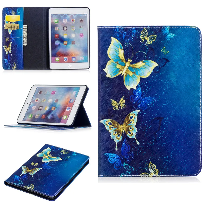Модный чехол с рисунком для Apple iPad Mini 4 планшета Mini4 подставка бумажник оболочка