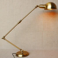 metal adjustable loft style industrail vintage led desk lamp simple table lamp for cafe study room bar light luminaria de mesa