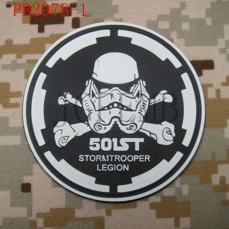 501st штурмовик легион скелет истребитель логотип тактический моральный дух 3D пвх