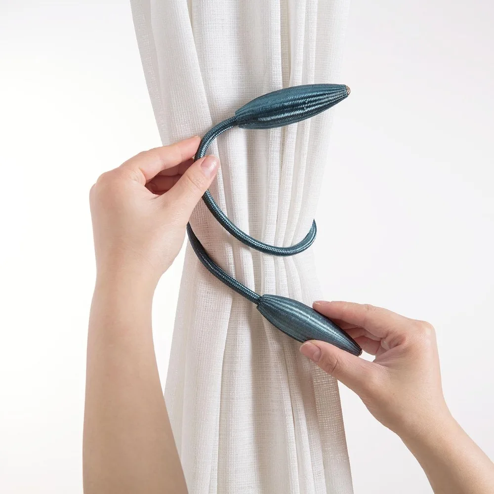 Metal Leaves Curtain Tie Backs Modern Curtain Strap Rope For Bedroom Living Room Curtain Tiebacks Home Decorative Accessories