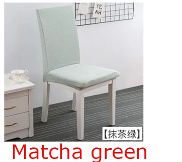 Matcha green Полярный флис тканевый чехол на стулья Slipcovers растягивающиеся съемные чехлы на стулья для столовой чехлы на стулья для отеля банкета чехлы для сидений housse de chaise - Цвет: Matcha green