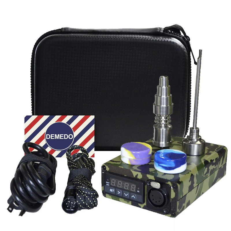Enail Электрический Dab E кварцевый гвоздь с титановым набор DNail Carb Cap 16 мм Dabber PID