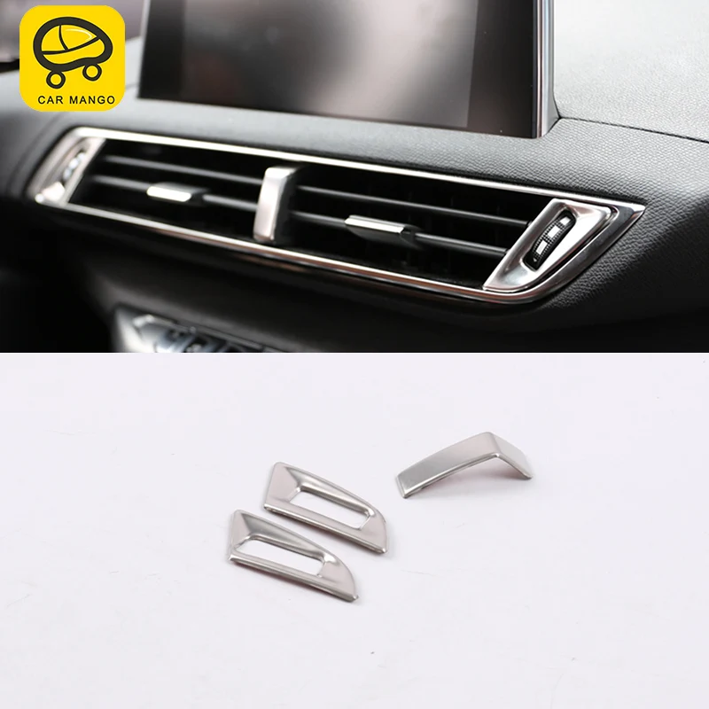 Автомобиль манго для peugeot 5008 авто-Стайлинг передний A/C vent рамка отделка наклейка